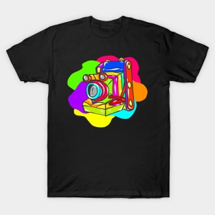 Neon Hippy 80s 90s Costume Retro Vintage T-Shirt